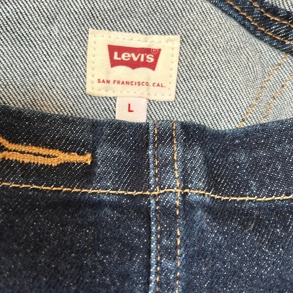 Levi slim fit dark denim overalls - Picture 2 of 8